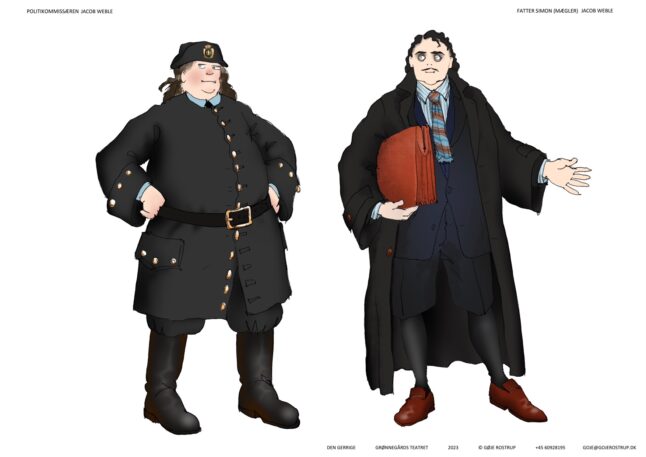 DEN GERRIGE/THE MISER, Grønnegårds Teatret, 2023, costume designs Gøje Rostrup